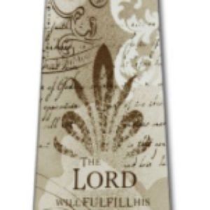 Psalm 137 neck tie- The Lord will fulfill his purpose for me